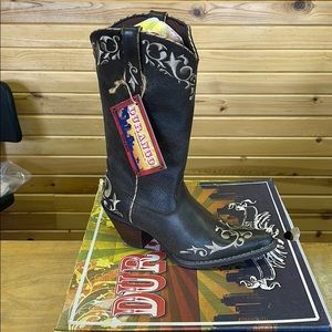 Women’s 12” Durango western crush scroll chocolate boot